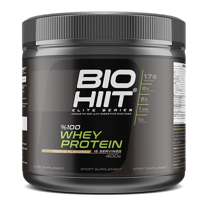 biohiit whey protein 450 gr kurabiye